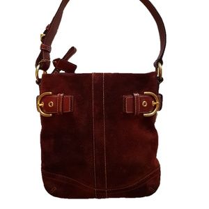 Vintage authentic COACH Suede Shoulder Bag